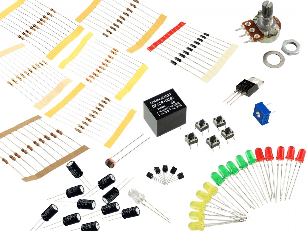 Kit Componentes Eletrônicos 111 peças- Imagem 1