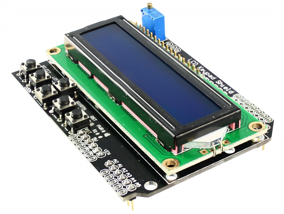 Shield LCD 16x2 / LCD Keypad Shield com botões para Arduino- Imagem 2