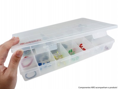 Caixa Organizadora 30x19,5x4,8cm com 16 Divisórias Grande - OUTLET - Imagem 3