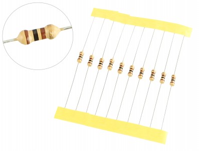 Resistor 100R 1/4W - Kit com 10 unidades - Imagem 1