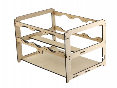 Estrutura para Rig de Minera&ccedil;&atilde;o 4 GPUs e 6 Fans MDF 6mm RM4G6F V3 - Imagem 1