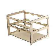 Estrutura para Rig de Minera&ccedil;&atilde;o 4 GPUs e 6 Fans MDF 6mm RM4G6F V3