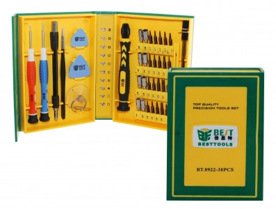 Kit de chaves ideal para celulares, smartphones 38 peças - Best BT8922 - Imagem 1
