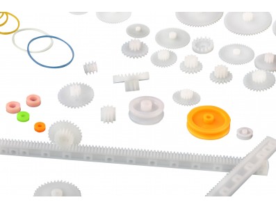 Kit de Engrenagens Pl&aacute;sticas 75 Pe&ccedil;as KE75 / Polias, Correias, Cremalheiras e Outros para Rob&oacute;tica DIY Arduino - Imagem 2