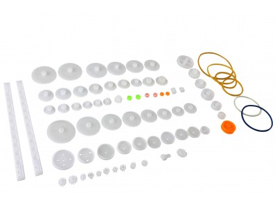 Kit de Engrenagens Pl&aacute;sticas 75 Pe&ccedil;as KE75 / Polias, Correias, Cremalheiras e Outros para Rob&oacute;tica DIY Arduino - Imagem 4
