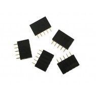 Barra de 5 Pinos 2,54mm Fêmea / Conector Empilhável para PCI - Kit com 5 unidades