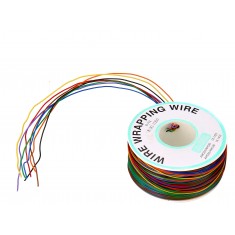 Fio Wire Wrap 30AWG Colorido 8 Cores - Rolo com 180 metros