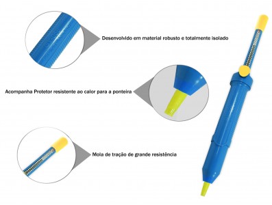 Sugador de solda profissional com alto poder de suc&ccedil;&atilde;o - GY 059 - Imagem 6