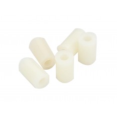 Espaçador Plástico Liso 11mm em Nylon Sem Rosca - Kit com 5 Unidades