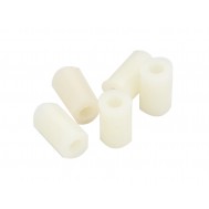 Espaçador Plástico Liso 11mm em Nylon Sem Rosca - Kit com 5 Unidades