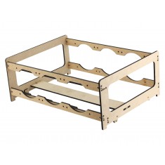 Extensor para Rig de Mineração RM4G6F V2 com 4 GPUs e 6 Fans MDF 6mm + Manual de Montagem