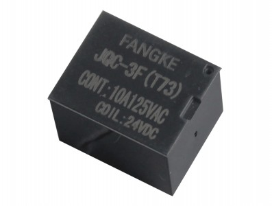 Relé 24V 10A 1 Canal Reversível Selado - JQC-3 T73 - Imagem 1