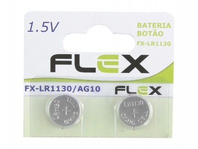 Bateria LR1130 AG10 1.5V Alcalina / Pilha LR1130 - Kit com 2 unidades - Imagem 1