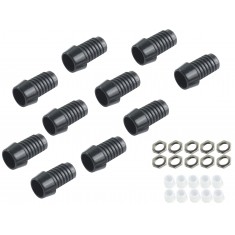 Suporte para LED 3mm Preto com Rosca - Kit com 10 Unidades