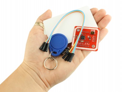 Kit Leitor RFID NFC + Tags RFID (Chaveiro + Cart&atilde;o) para Arduino - Imagem 5