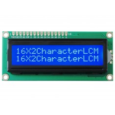 Display LCD 16x2 com fundo azul