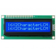 Display LCD 16x2 com fundo azul