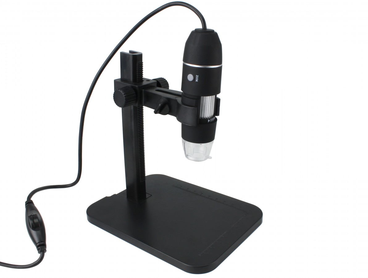 Microscópio Digital USB Zoom 1000X + Suporte com Ajuste de Altura - US1000- Imagem 2