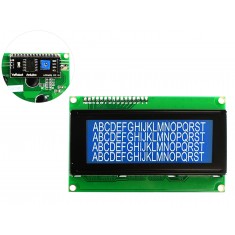Display LCD 20x4 I2C com Fundo Azul
