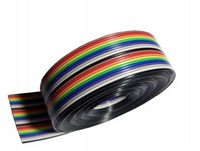Cabo para Jumper Premium / Cabo Flat Colorido 20 vias - Venda por metro - Imagem 1