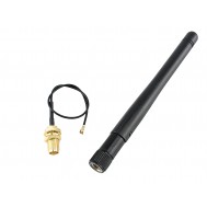 Antena ESP8266 2.4Ghz 3dBi / ESP8266 External Antenna + Cabo Pigtail UFL/IPX1 2mm com conector SMA Fêmea