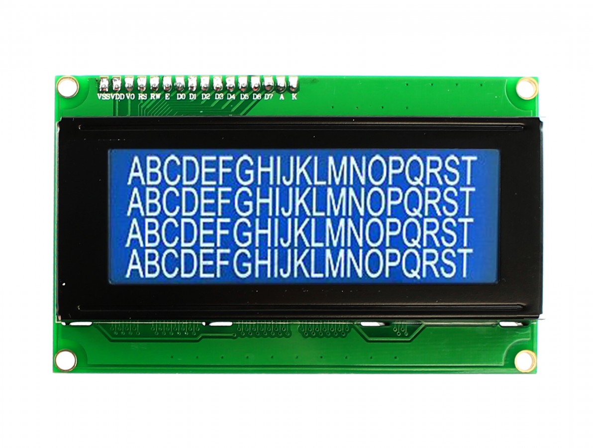 Display LCD 20x4 com fundo azul - Imagem 1
