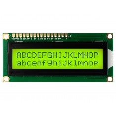 Display LCD 16x2 com fundo verde