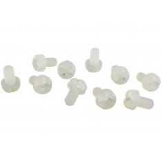 Parafuso Plástico em Nylon M3 x 6mm Phillips (Branco) - Kit com 10 unidades