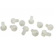 Parafuso Plástico em Nylon M3 x 6mm Phillips (Branco) - Kit com 10 unidades