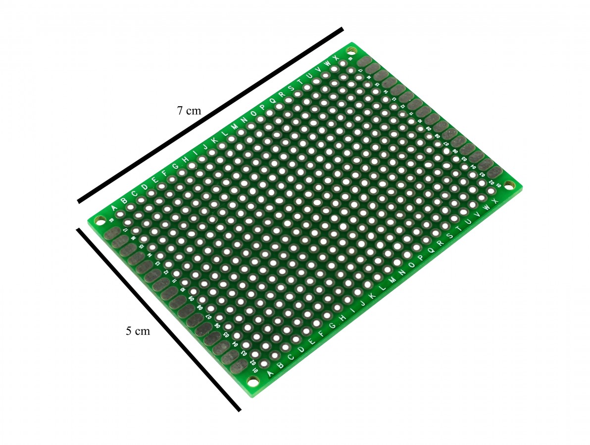 PCI / Placa de Circuito Impresso Ilhada 432 furos 5x7- Imagem 2