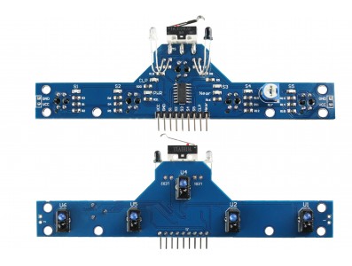 Sensor de Linha Infravermelho BFD-1000 Com 5 Sondas + Detector de Dist&acirc;ncia e Impacto Mec&acirc;nico - Imagem 3