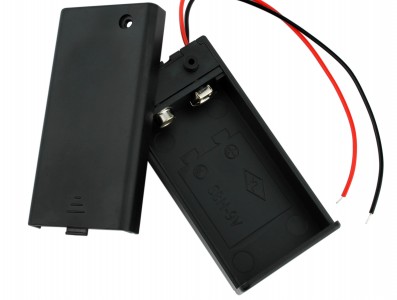 SUPORTE BATERIA 1X9V COM INTERRUPTOR ON / OFF - Imagem 1