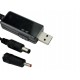 Cabo USB P4 com Regulador de Tensão 5V para 9V ou 12V DC Step Up e Voltímetro + Adaptador - KWS-912V - Thumb 2
