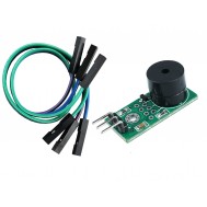 M&oacute;dulo Buzzer Ativo 3,3&ndash;5V com Jumper de 21 cm &ndash; Acionamento LOW por GND