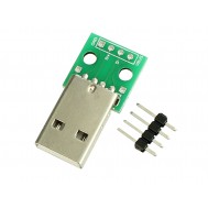 M&oacute;dulo Adaptador USB Macho para DIP
