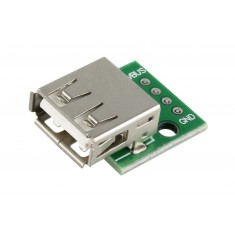 Módulo Adaptador USB Fêmea 2.0 para DIP