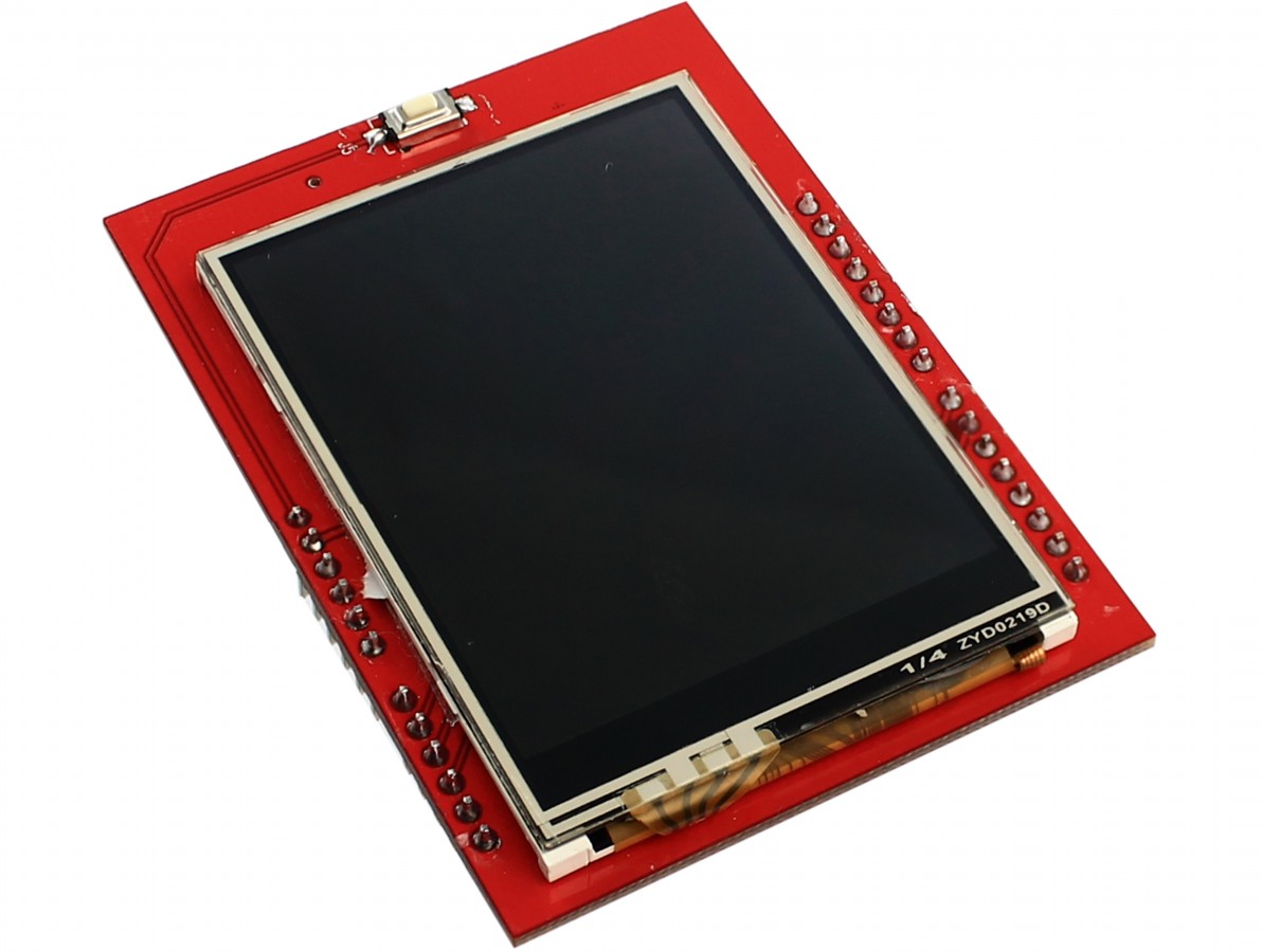 TFT LCD 2.4” Shield Arduino Touch Screen com Slot SD
