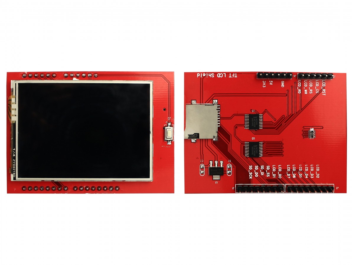TFT LCD 2.4” Shield Arduino Touch Screen com Slot SD- Imagem 4
