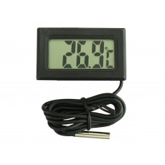 Termômetro Digital para Painel -50 a 110°C - Preto