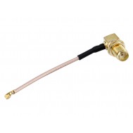 Cabo Pigtail UFL/IPX1 2mm  com conector SMA Fêmea