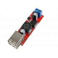 Regulador de Tensão 5V USB Dupla Step Down KIS3R33S -  Entrada 7 a 24VDC / 3A