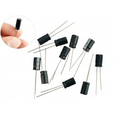 Capacitor Eletrolítico 100uF 35V -  Kit com 10 Unidades