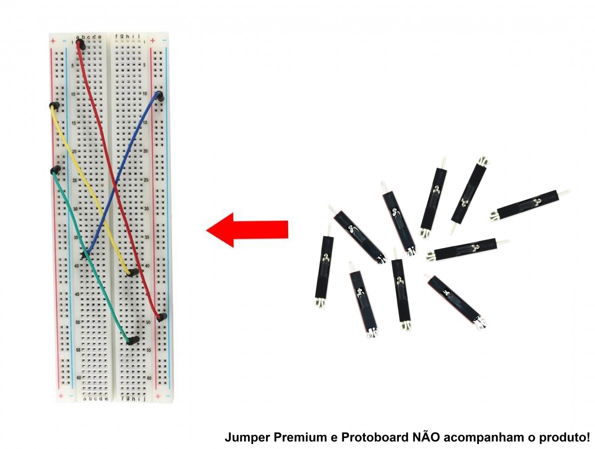 Conector Crimp / Conector Macho para Jumper Premium + Encapsulamento 1x1 - Kit com 10 unidades- Imagem 3