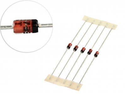Diodo Zener 1N4733 - Kit com 5 unidades - Imagem 1
