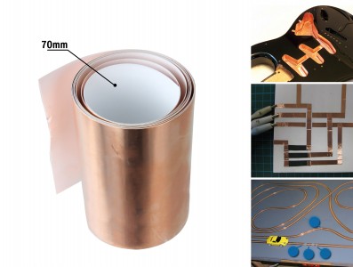 Fita de Cobre para Blindagem e Proteção de Equipamentos 70mm - Venda por Metro - Imagem 2