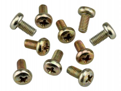 Parafuso Philips M3 x 6mm Metálico - Kit com 10 unidades - Imagem 1