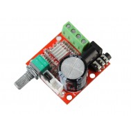 Mini Amplificador de Som PAM8610 Estéreo 2 Canais 15W + 15W