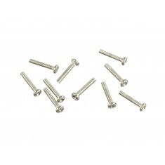 Mini Parafuso M2 x 10mm Metálico - Kit com 10 unidades