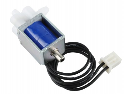 Mini V&aacute;lvula Solenoide 3 Vias NA/NF para Ar, G&aacute;s e &Aacute;gua 5&ndash;6V &ndash; Pulso 12V - Imagem 2