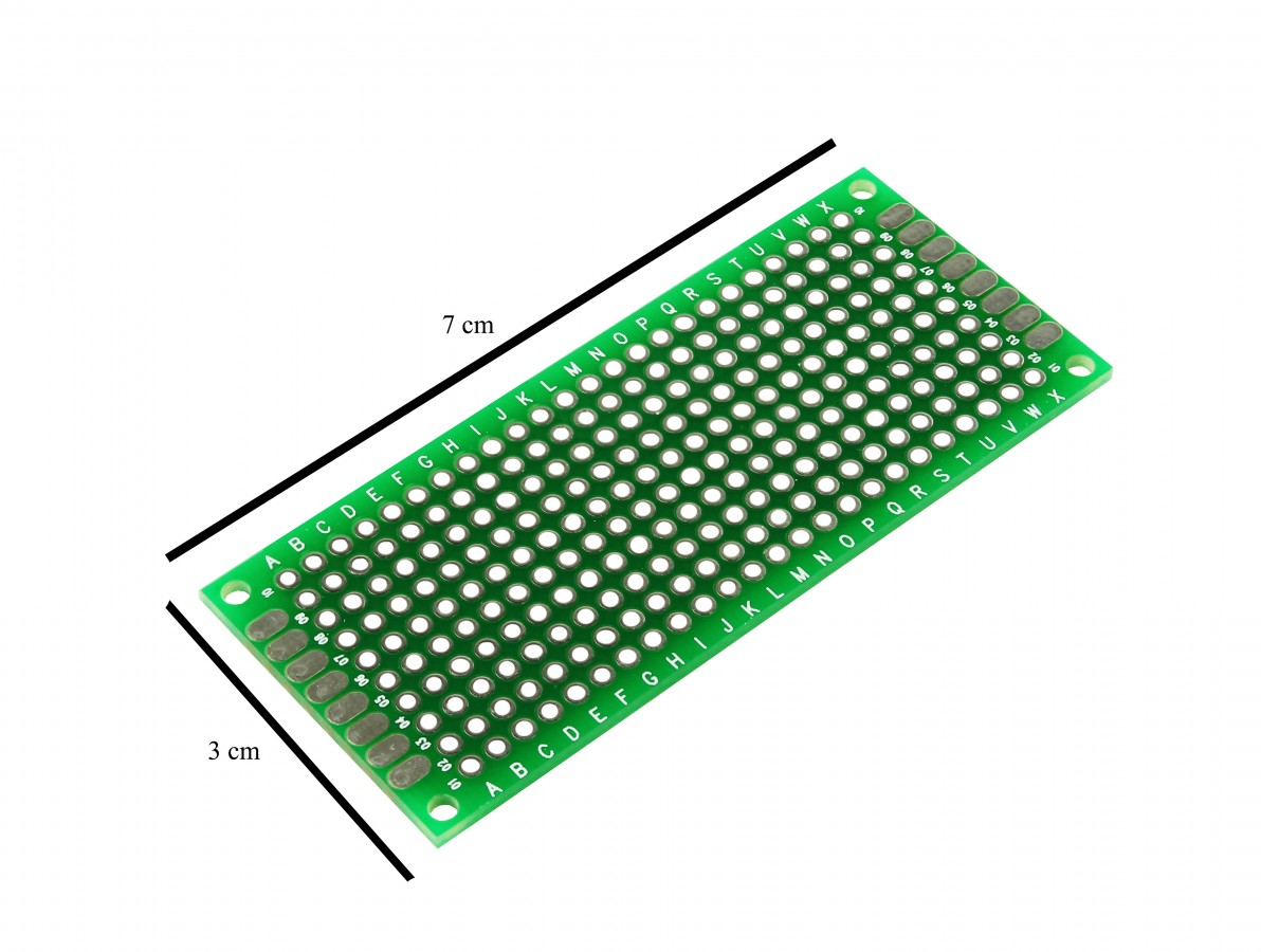 PCI / Placa de Circuito Impresso Ilhada 240 furos 3x7- Imagem 2